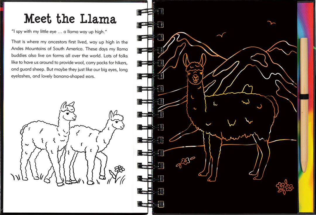 Llama & Friends Scratch & Sketch