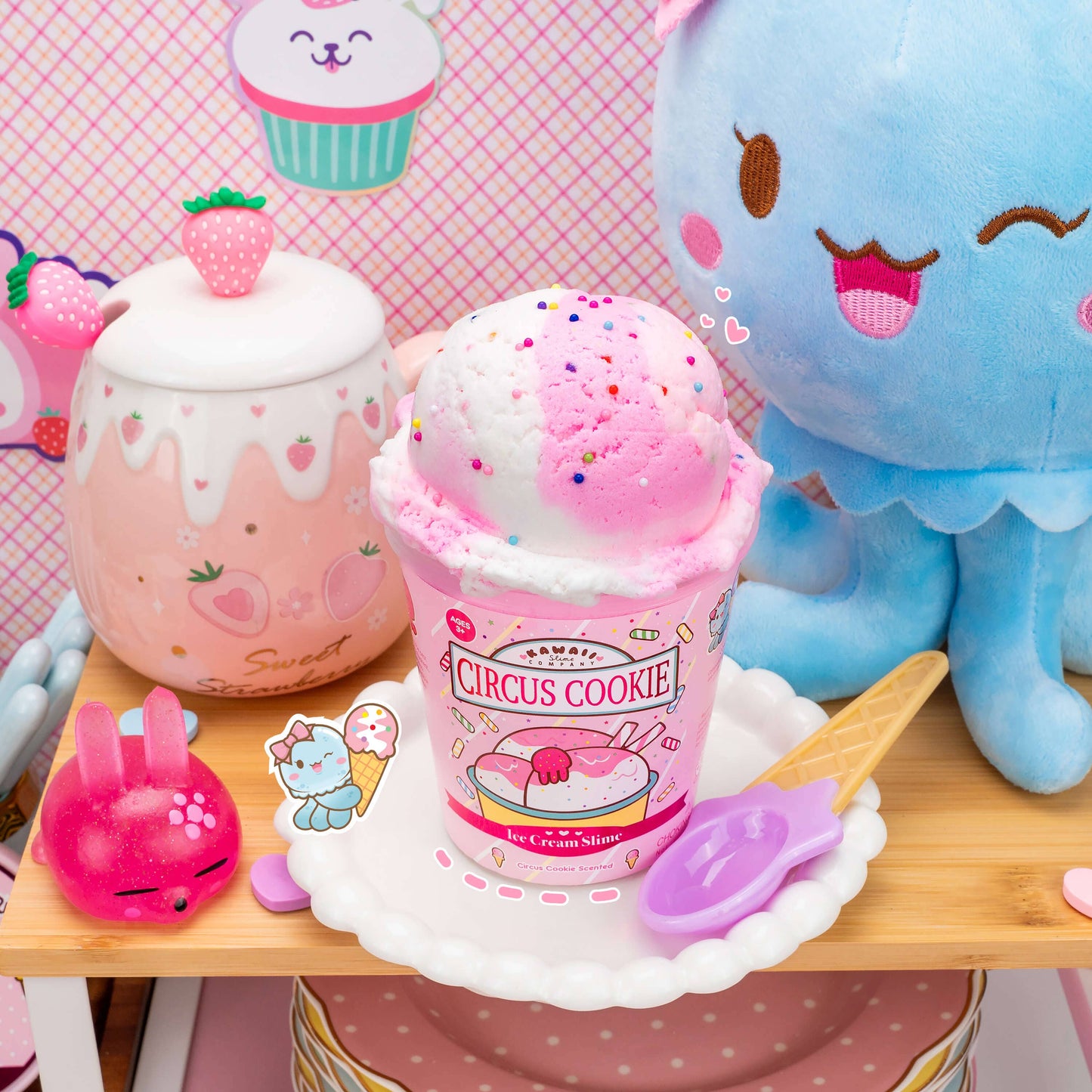 Circus Cookie Scented Ice Cream Pint Slime (5pcs/case)
