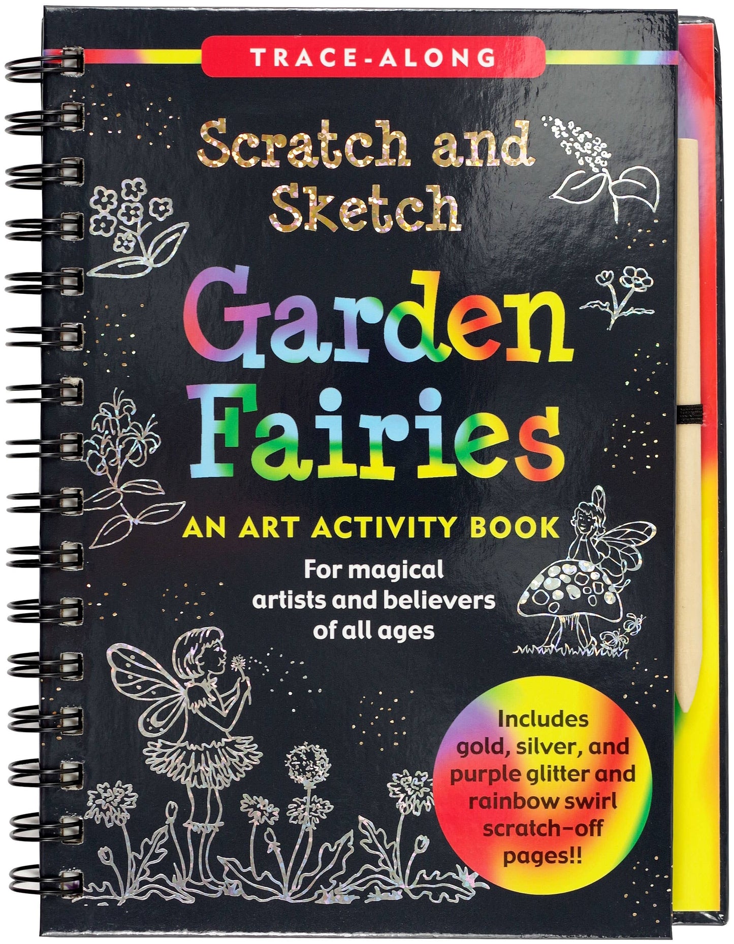 Scratch & Sketch™ Garden Fairies (Trace Along)