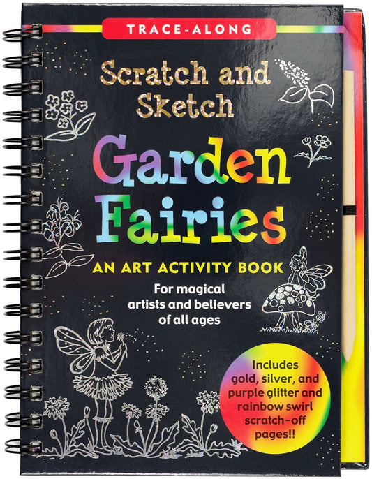 Scratch & Sketch™ Garden Fairies (Trace Along)
