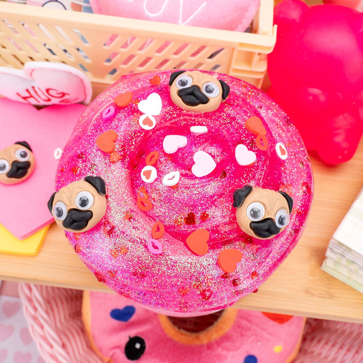 Pugs & Kisses Clear Signature Dome™ Slime (4pcs/case)
