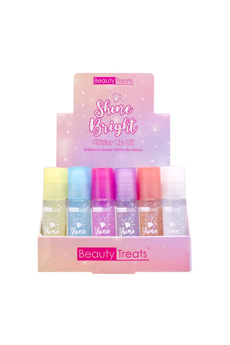 Beauty Treats 502G Shine Bright Glitter Lip Oil - 36pc