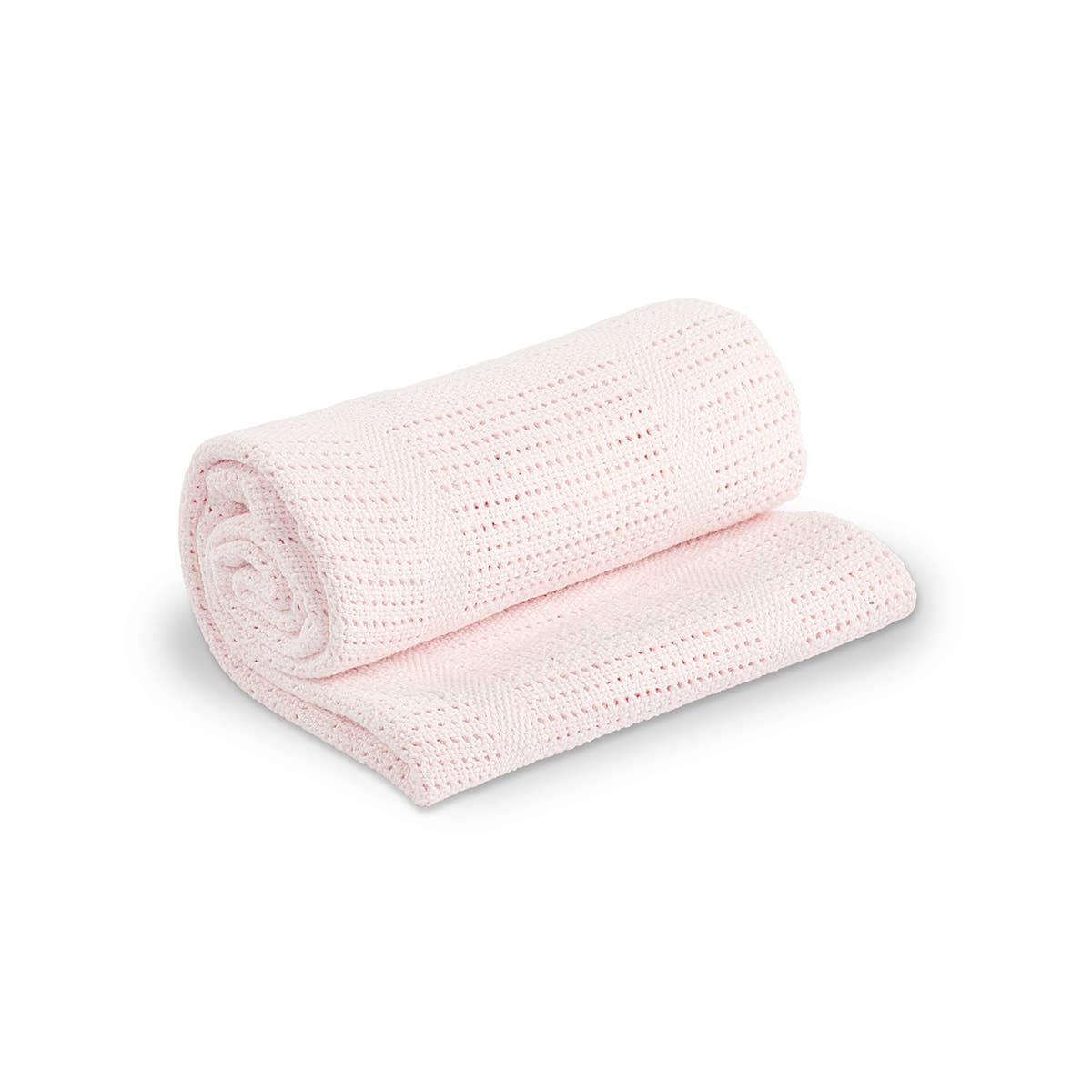 Cellular Baby Blanket – Pink- 100% Cotton (40" x 30")