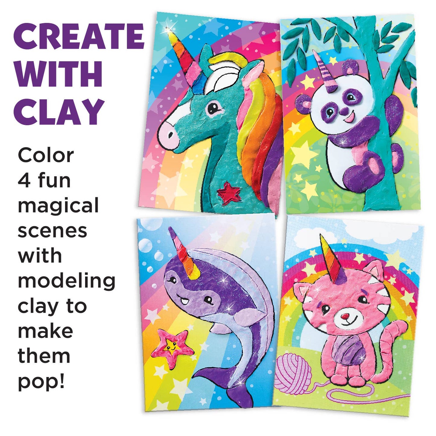 Do Art Coloring with Clay Unicorn & Friends