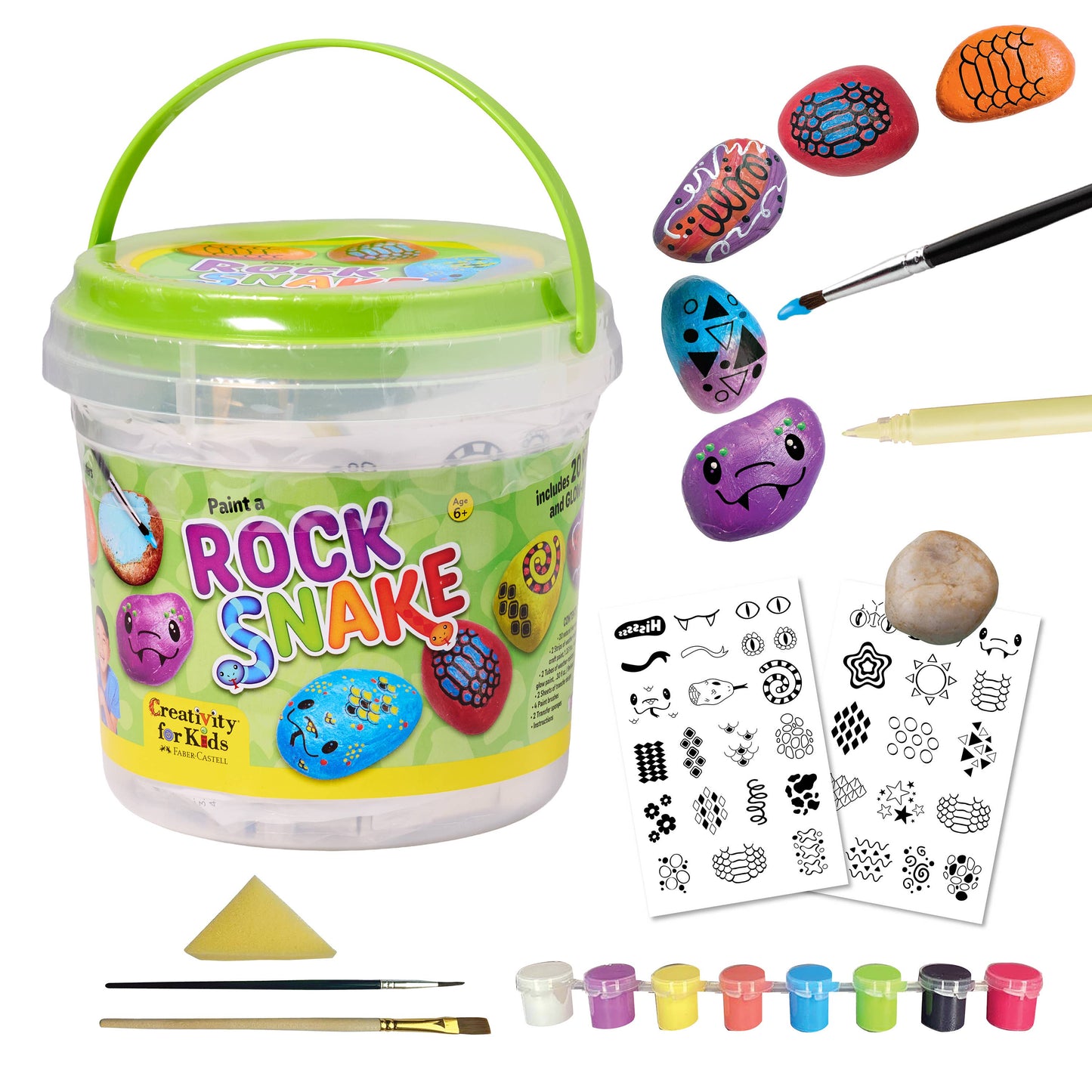 Rock Snake Bucket - Rock Painting Craft Kit for Kids