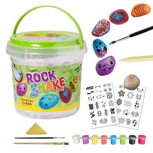 Rock Snake Bucket - Rock Painting Craft Kit for Kids