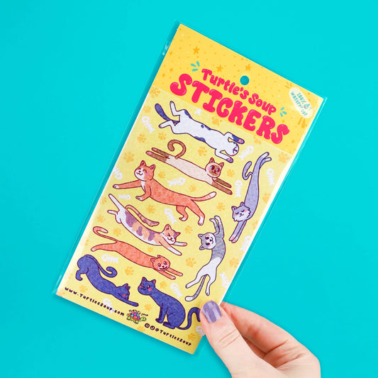 Long Cats Vinyl Sticker Sheet