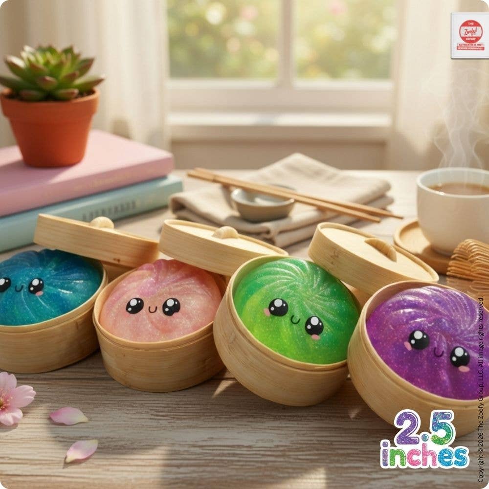 Mystery Glitter Dumpling Mini Squishies - 24 pc PDQ (2.5")
