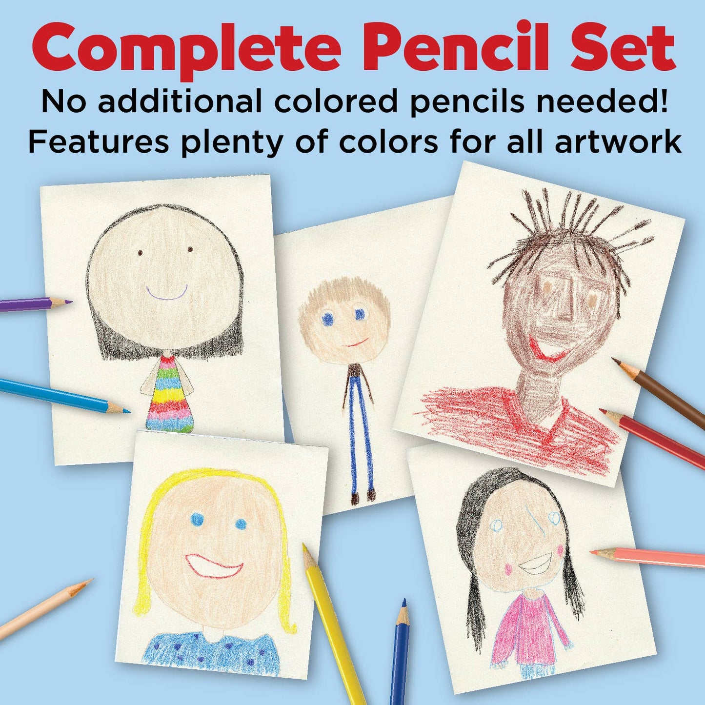 World Colors - 27 Color Pencils with Skin Tones - EcoPencils