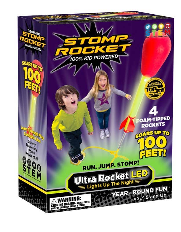 Ultra LED Stomp Rocket Kit - 4 Rockets