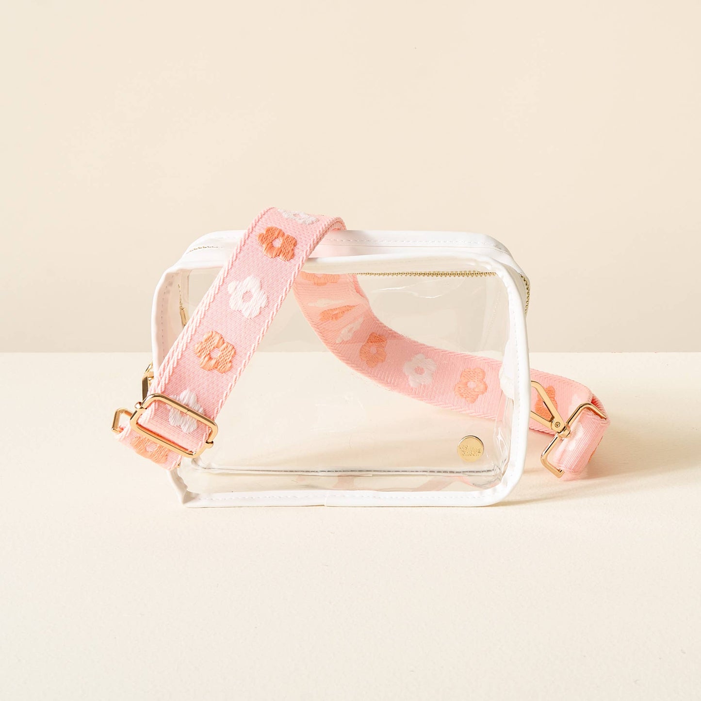 Clear Crossbody Bag - Pink