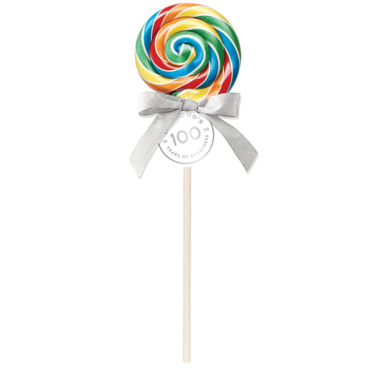 Handmade Lollipop w/ Bow - Rainbow Blast Fruit Punch - 2 oz