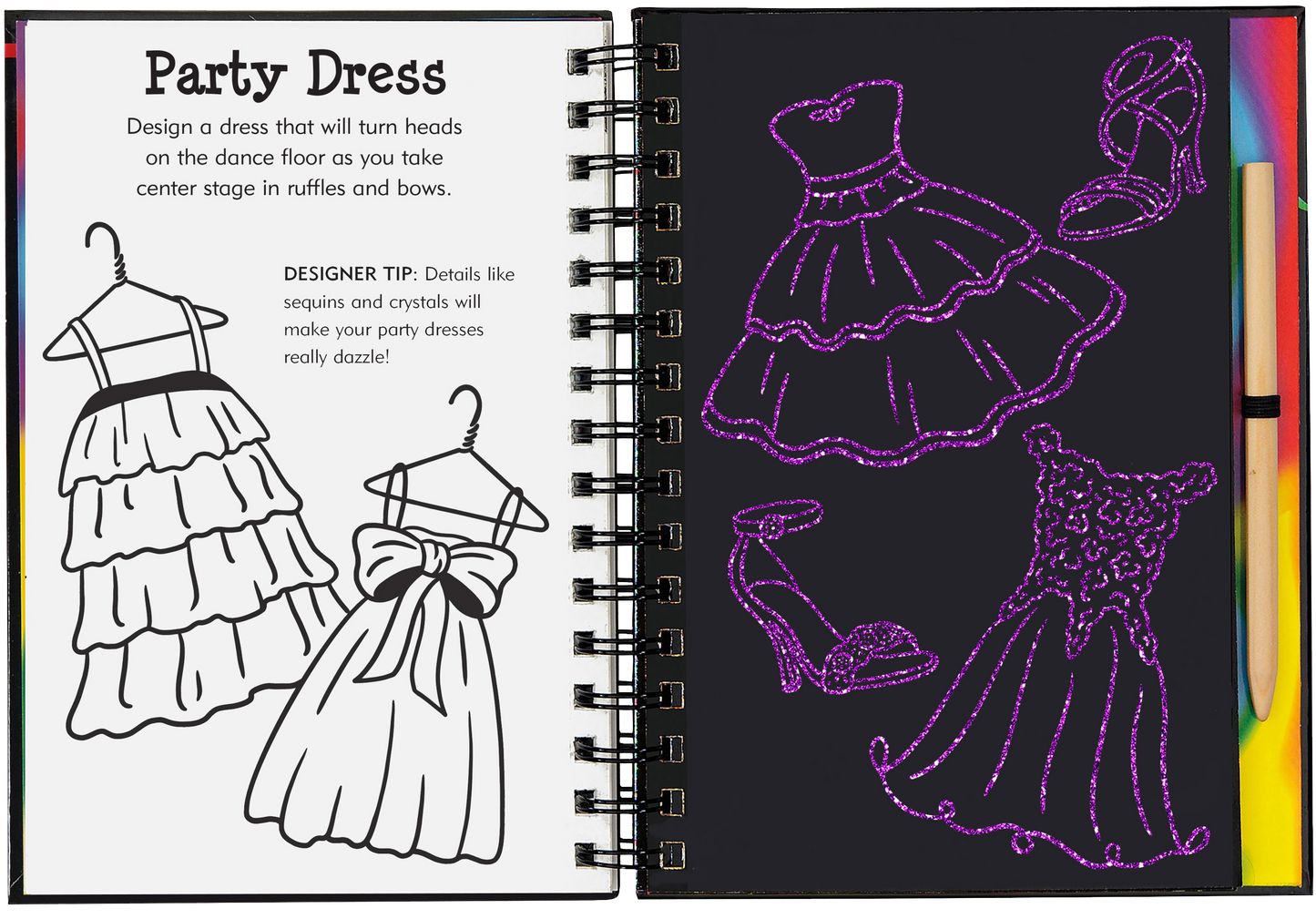 Scratch & Sketch Fashion Show (Trace Along)