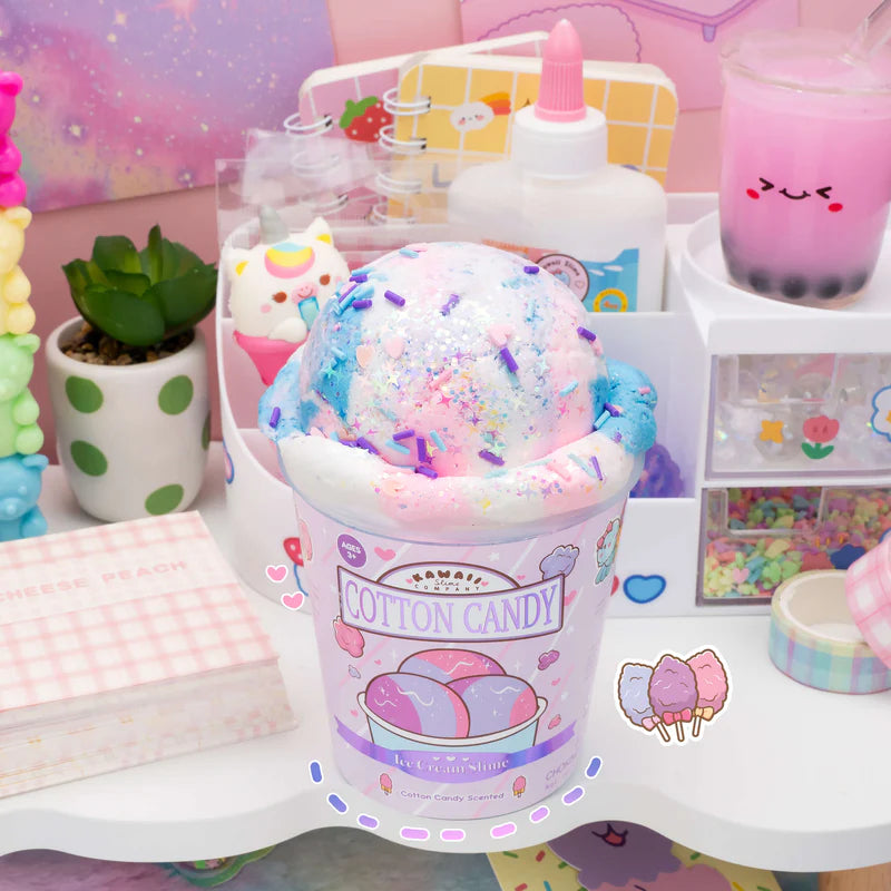 Cotton Candy Scented Ice Cream Pint Slime