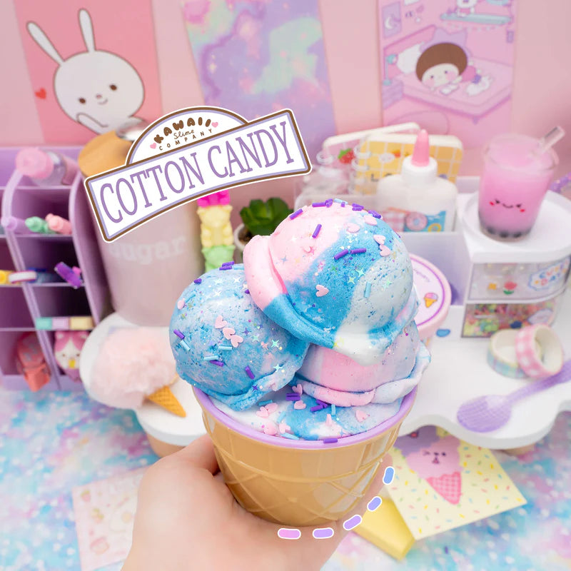 Cotton Candy Scented Ice Cream Pint Slime