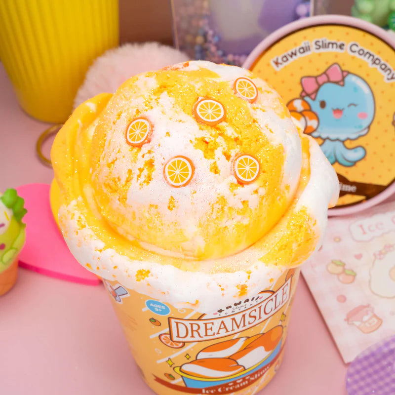 Dreamsicle Scented Ice Cream Pint Slime