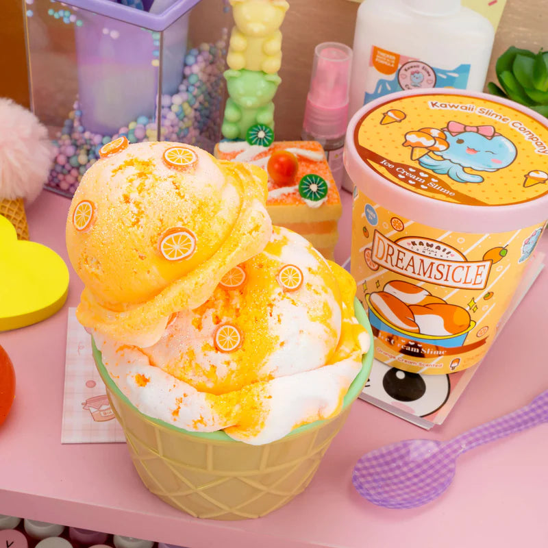 Dreamsicle Scented Ice Cream Pint Slime