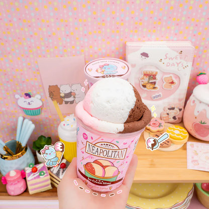 Neapolitan Scented Ice Cream Slime