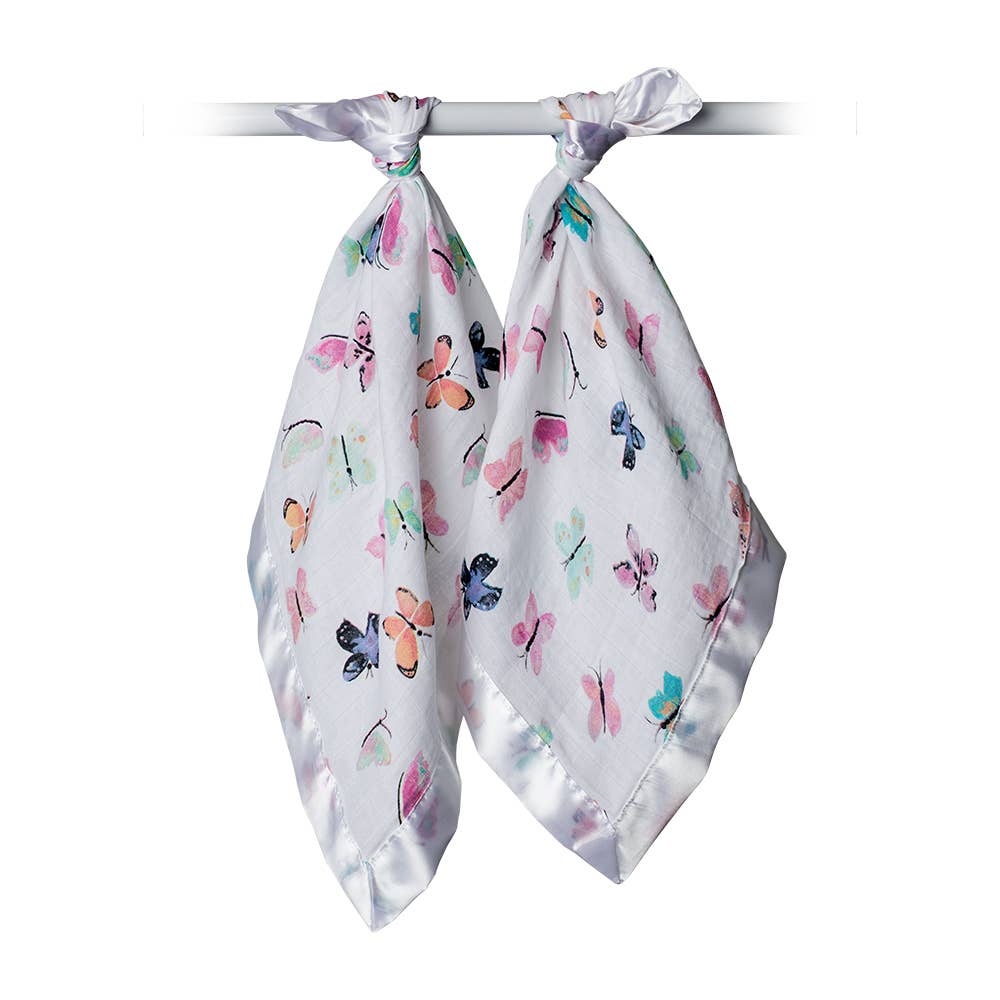 2-Pack Cotton Security Blankets 16" x 16" –  Butterfly