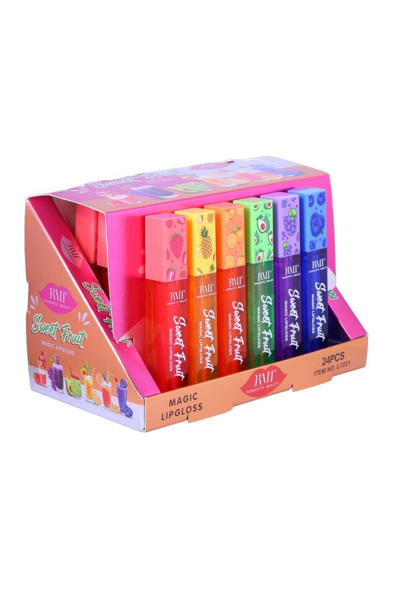 Romantic Beauty L7221 Sweet Fruit Magic Lip Gloss - 24pc