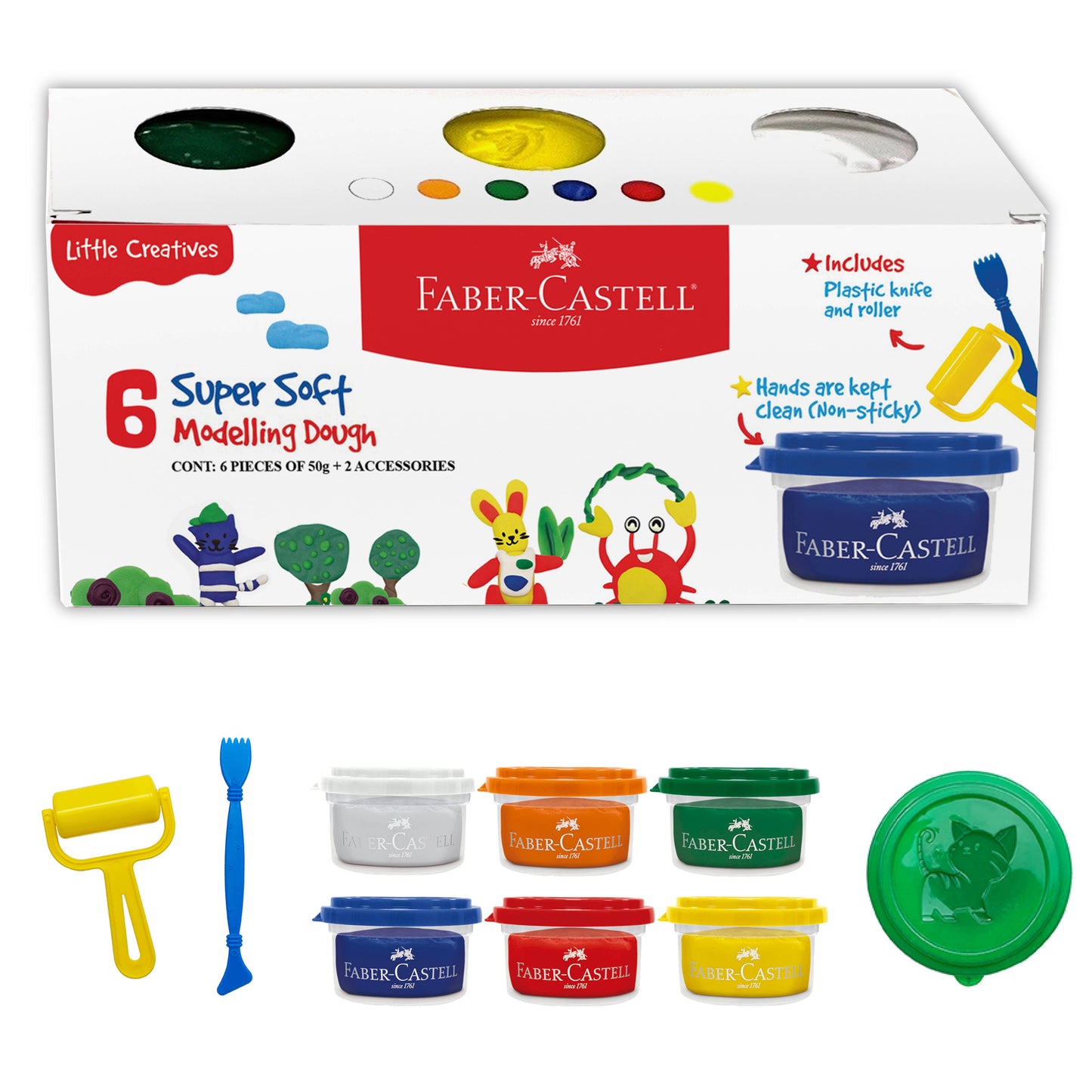 Little Creatives SuperSoft Modeling Dough Set of 6