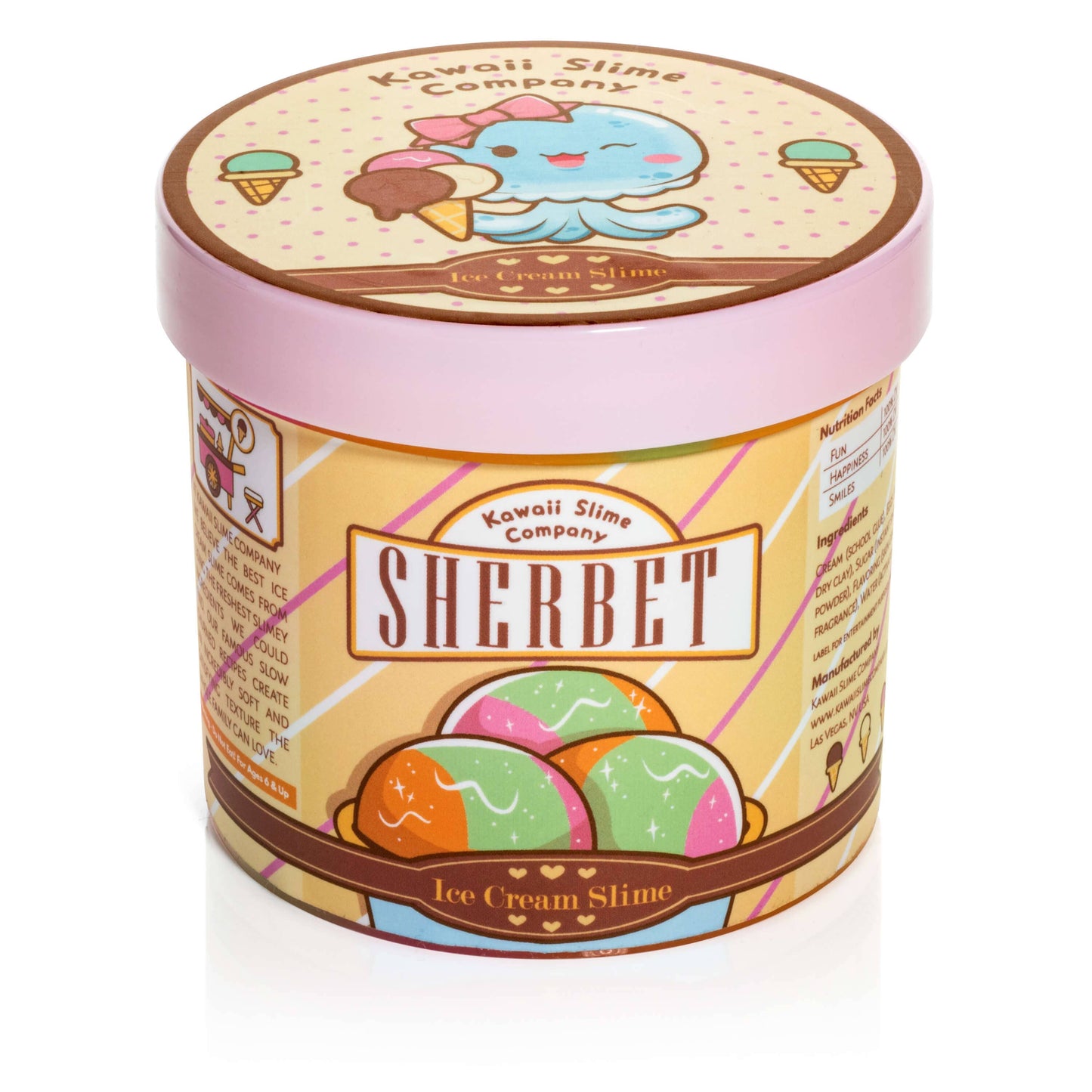 Sherbet Scented Ice Cream Pint Slime (4pcs/case)