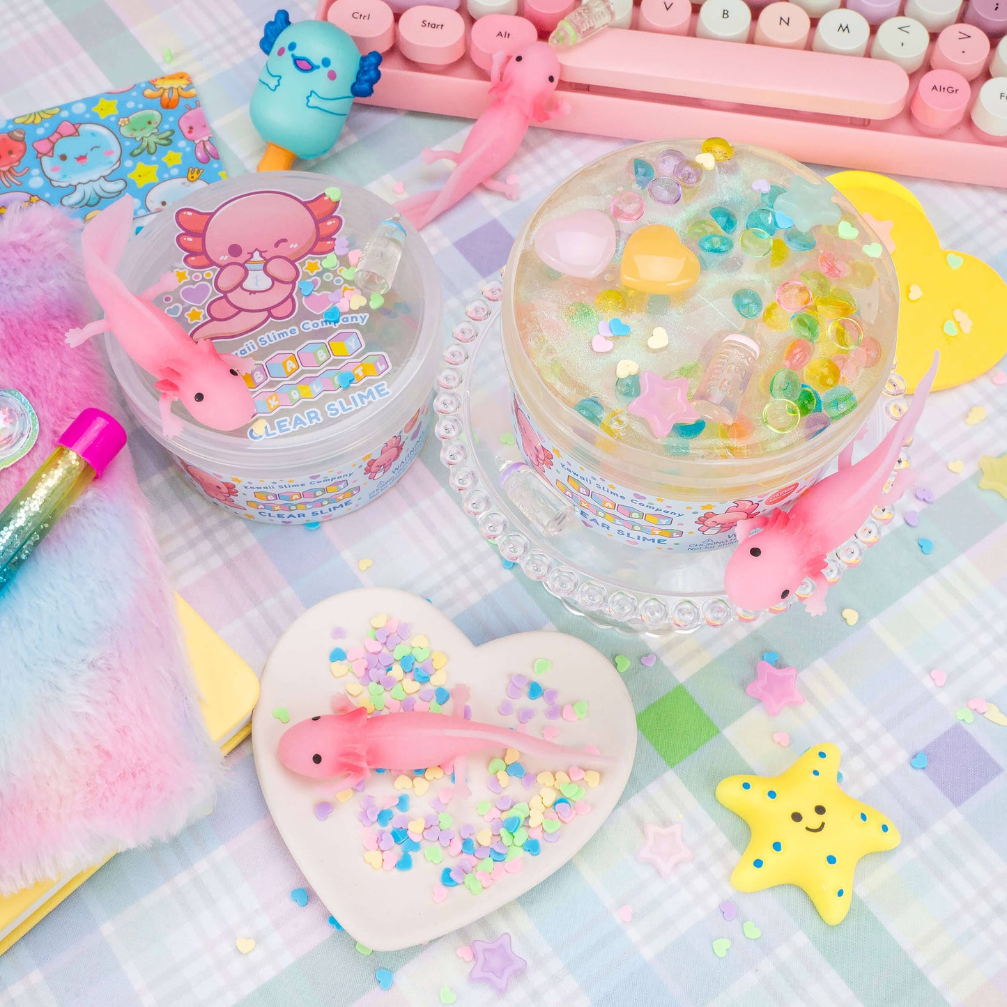 Baby Axolotl Clear Signature Dome™ Slime (4pcs/case)
