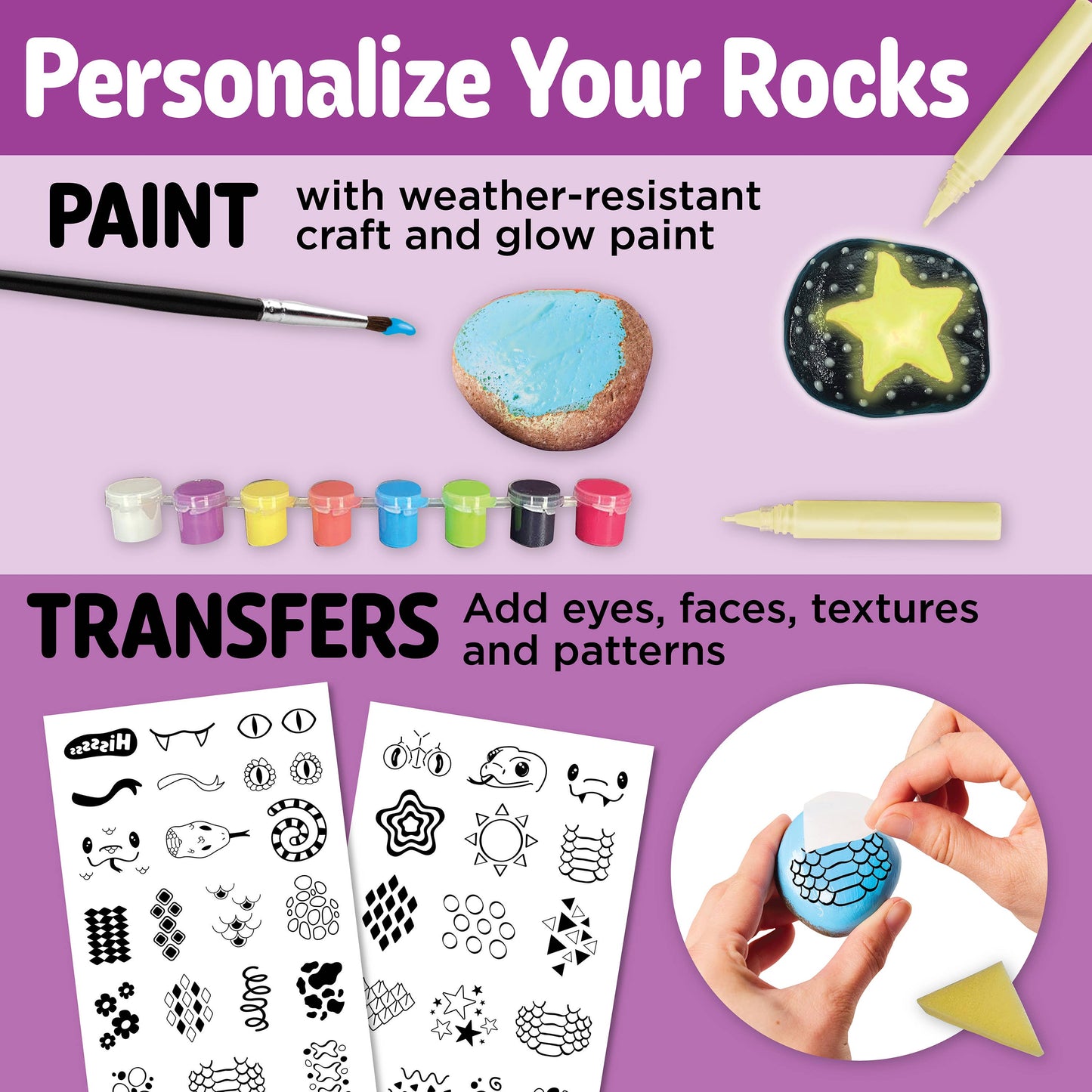 Rock Snake Bucket - Rock Painting Craft Kit for Kids