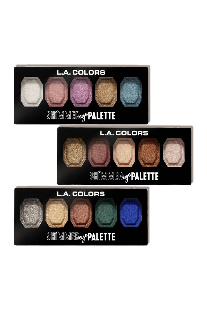 LA Colors CLAC466 Shimmer Eye Palette Display - 30pc