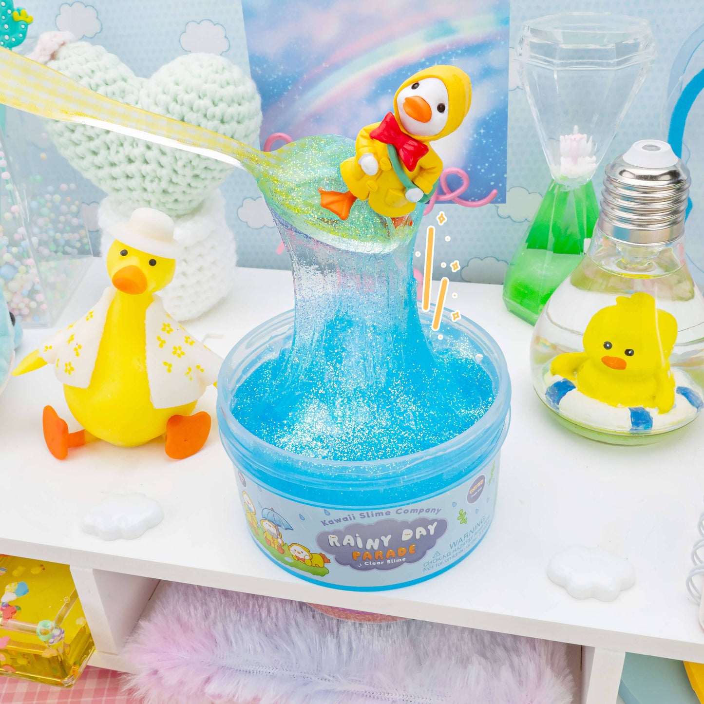 Rainy Day Parade Clear Slime (4pcs/case)