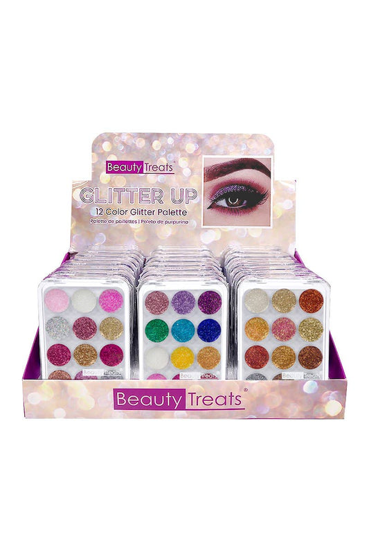 Beauty Treats 741 Glitter Up 12 Color Glitter Palette - 24pc