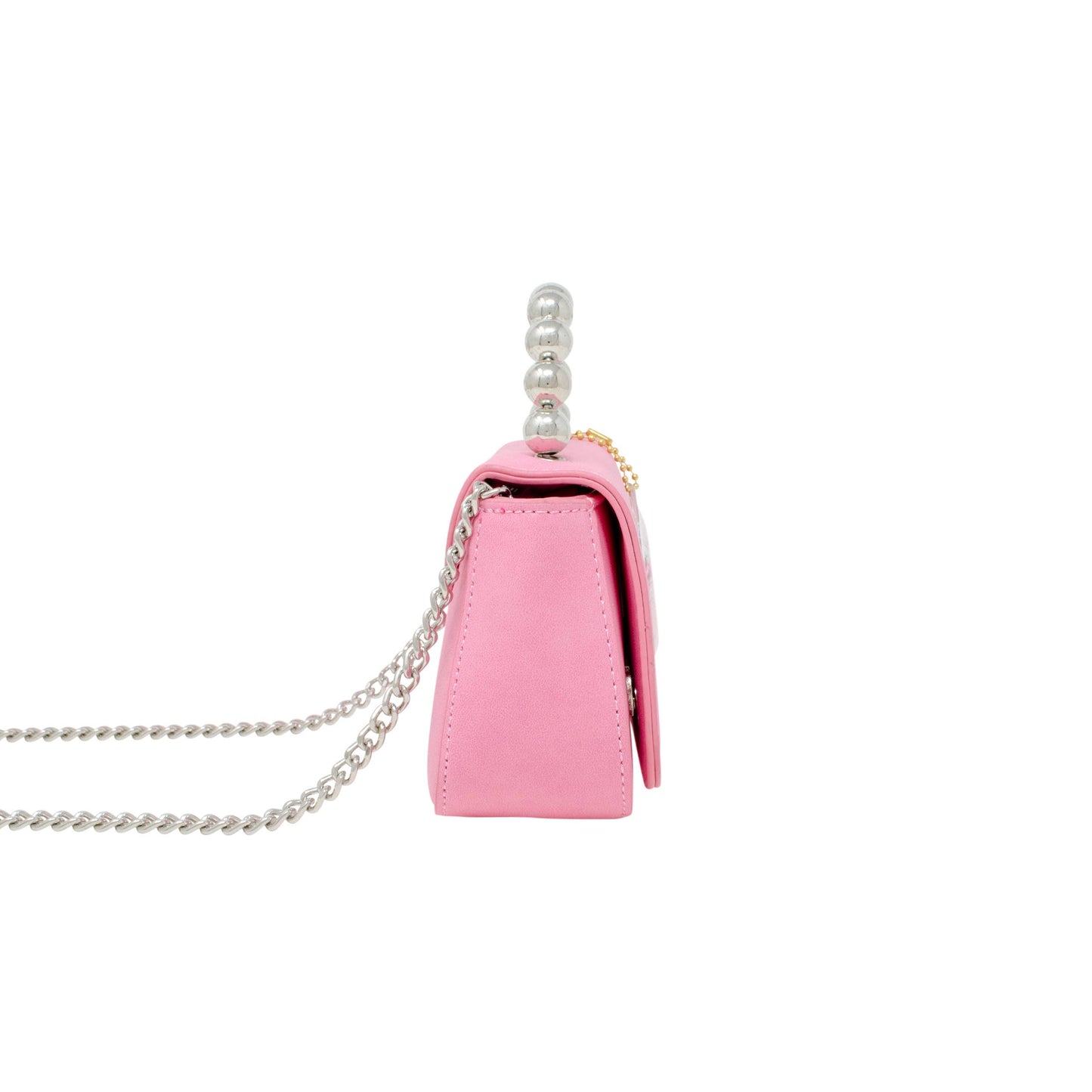 Tiny Metal Pearl Handle Heart Bag