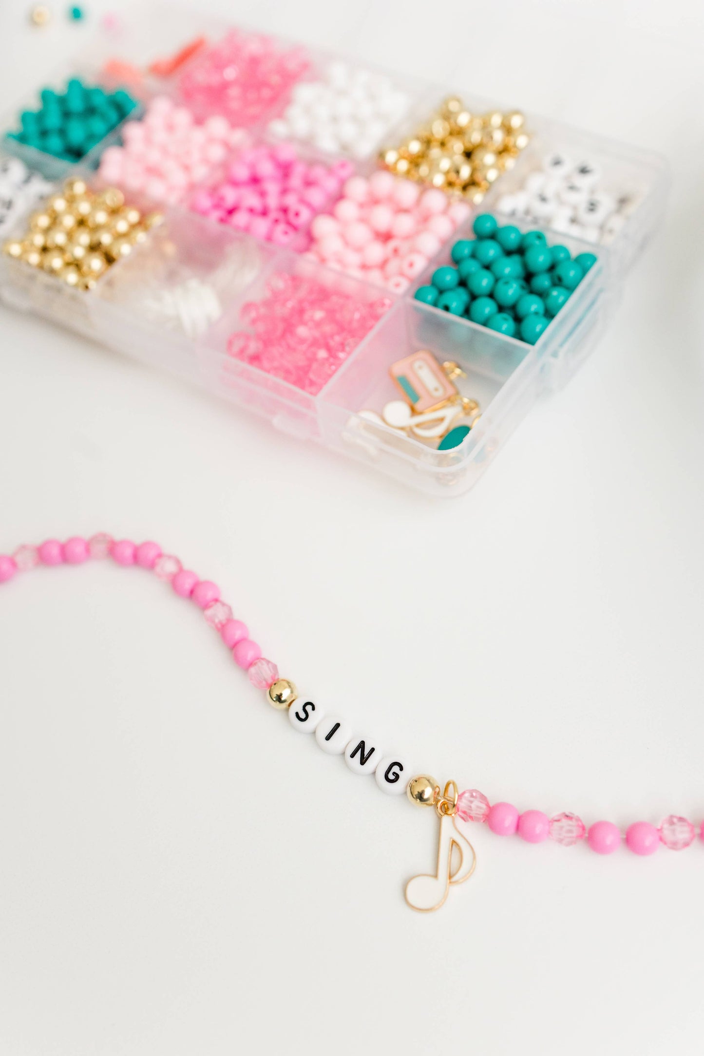 Bubblegum Groove DIY Stretchy Bracelet Craft Kit