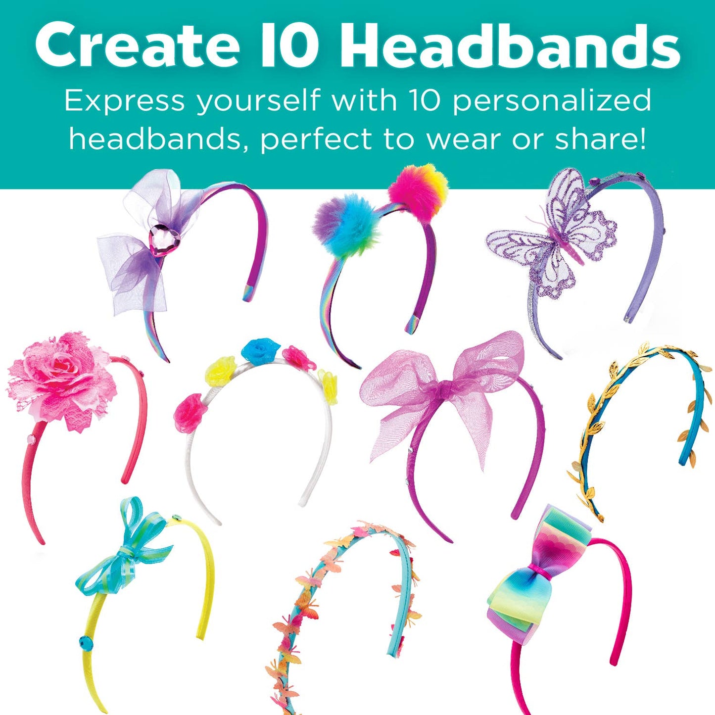 Fashion Headbands DIY Craft Kid for Kids Makes 10 Headbands