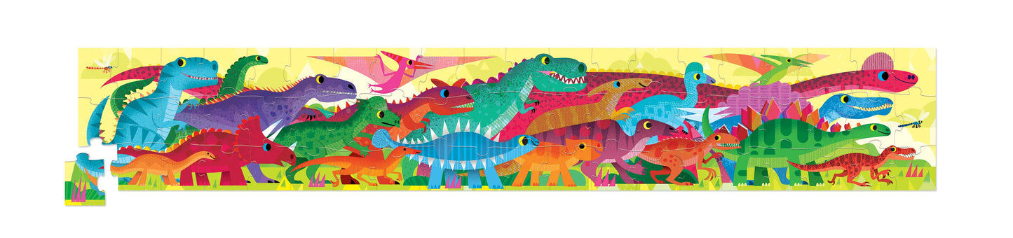 60-Piece Super Duper Long Puzzle - Dinoworld