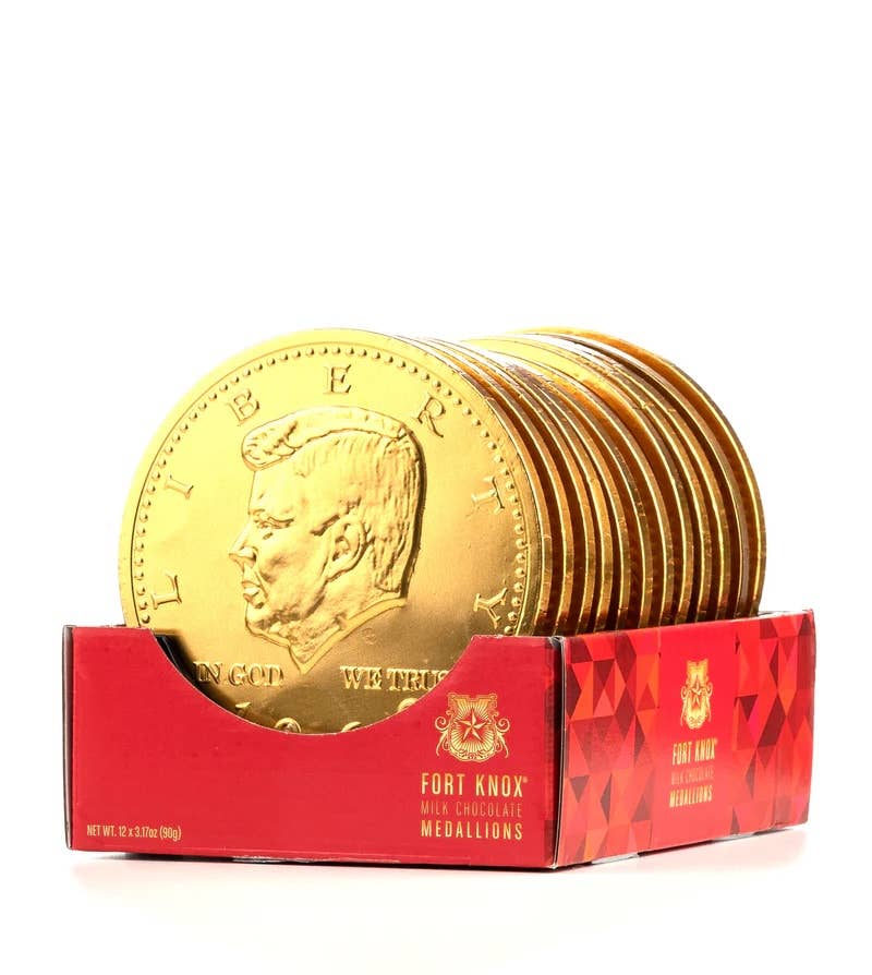 Fort Knox Mega Gold Medallion, 5" Wide, 3.17oz, 12ct Box