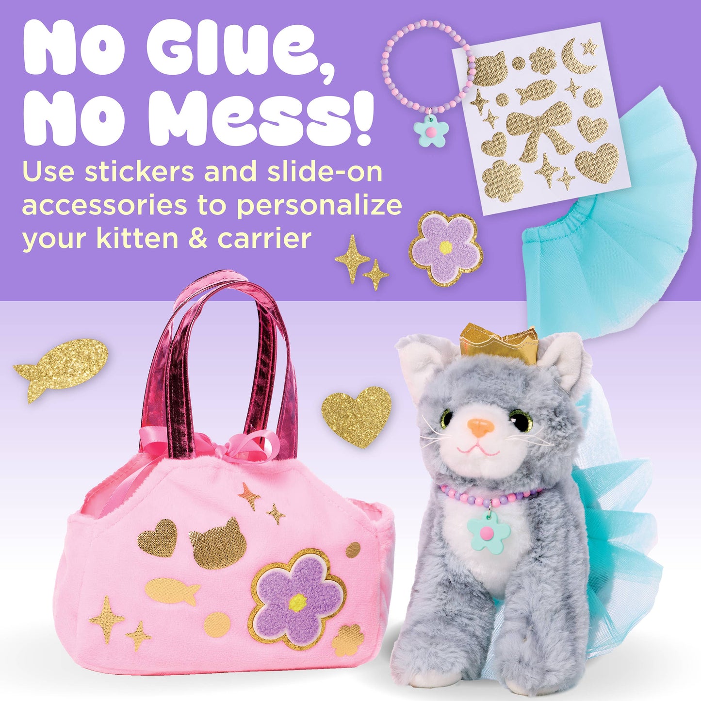 Decorate a Cuddly Kitten DIY Craft Kit for Kids