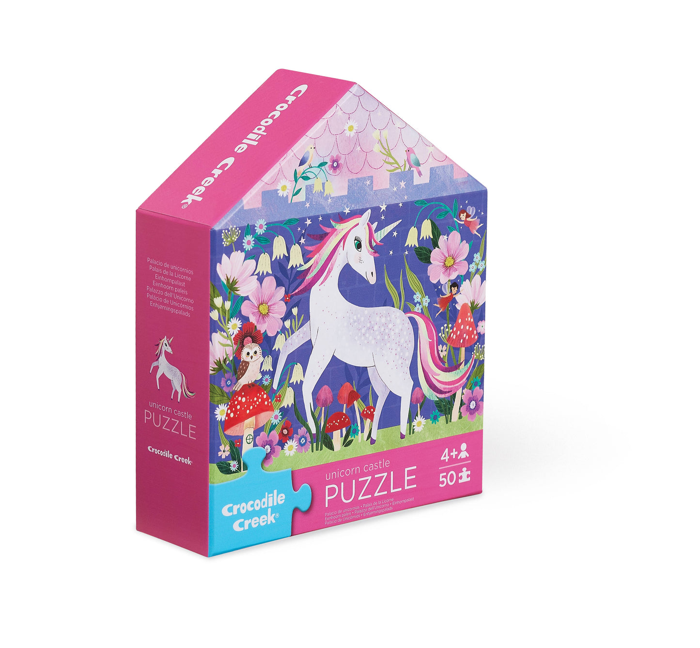 50-Piece Flat House Puzzle - Unicorn Castle