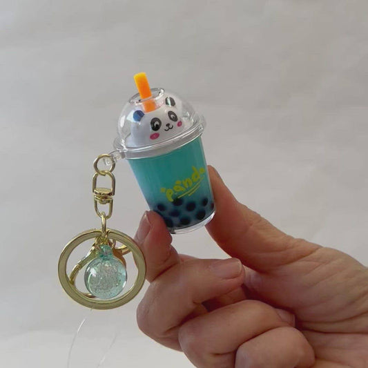 Panda Boba Tea Floaty Key Charm