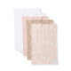 Whimsical Floral Organic Cotton Burp Cloths 5 Pack
