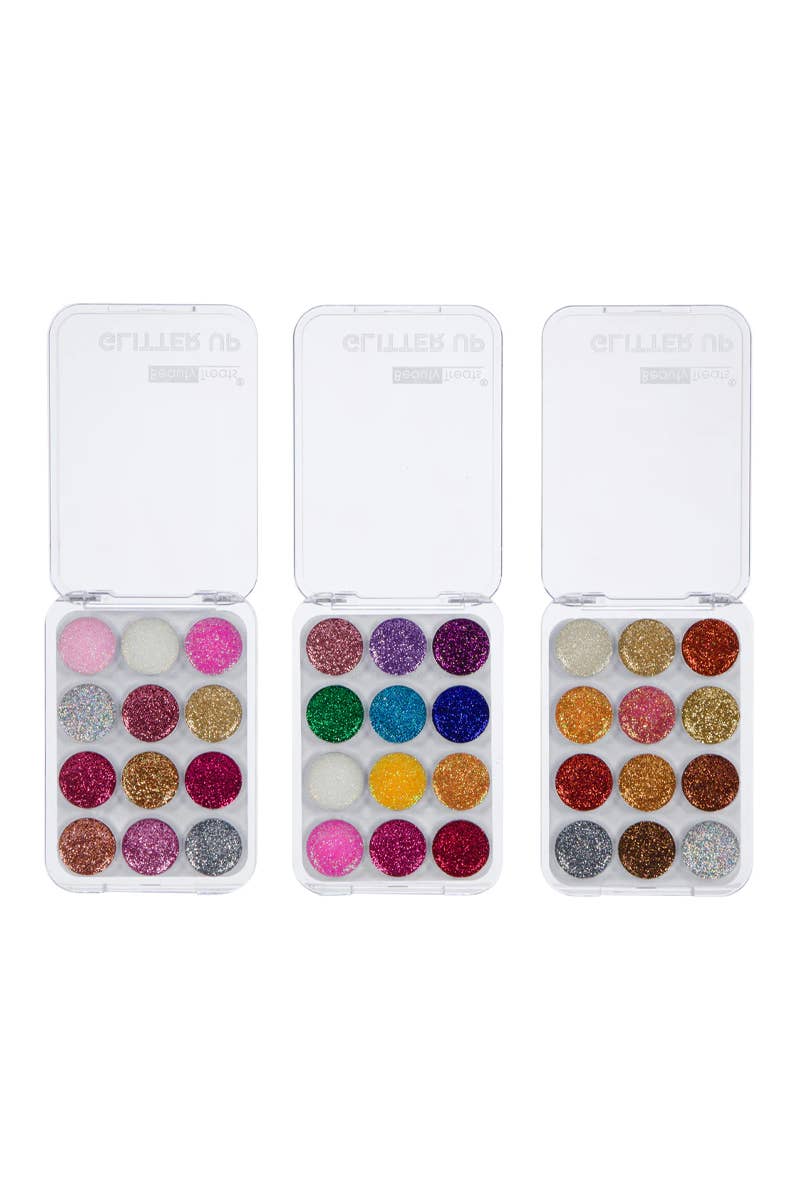 Beauty Treats 741 Glitter Up 12 Color Glitter Palette - 24pc