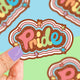 Rainbow Pride Lettering Ally LGBT Vinyl Sticker