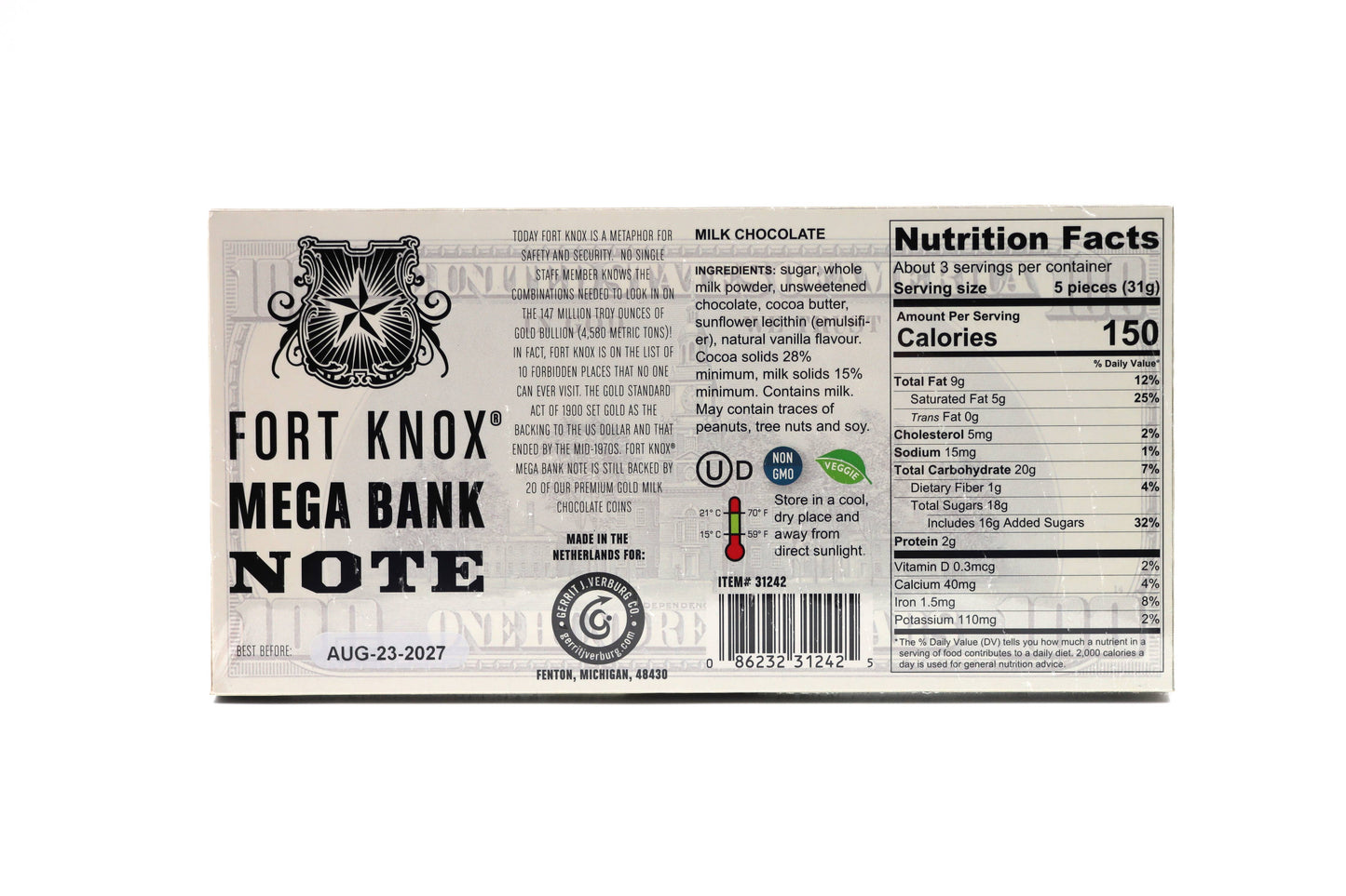 Fort Knox Mega Banknotes, 3.53oz, 12ct Display
