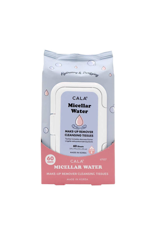 CALA 67027 Micellar Water 60 Makeup Remover Tissue - 3pc