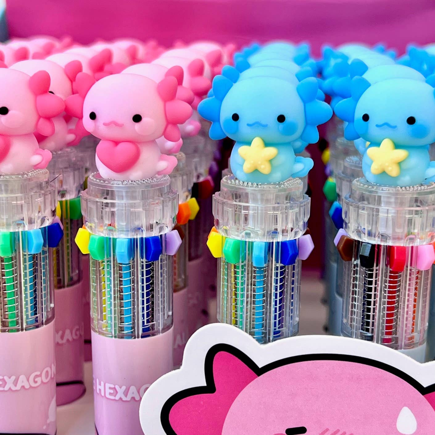 23035 Axolotl 10-Color Retractable Ball Pen-36