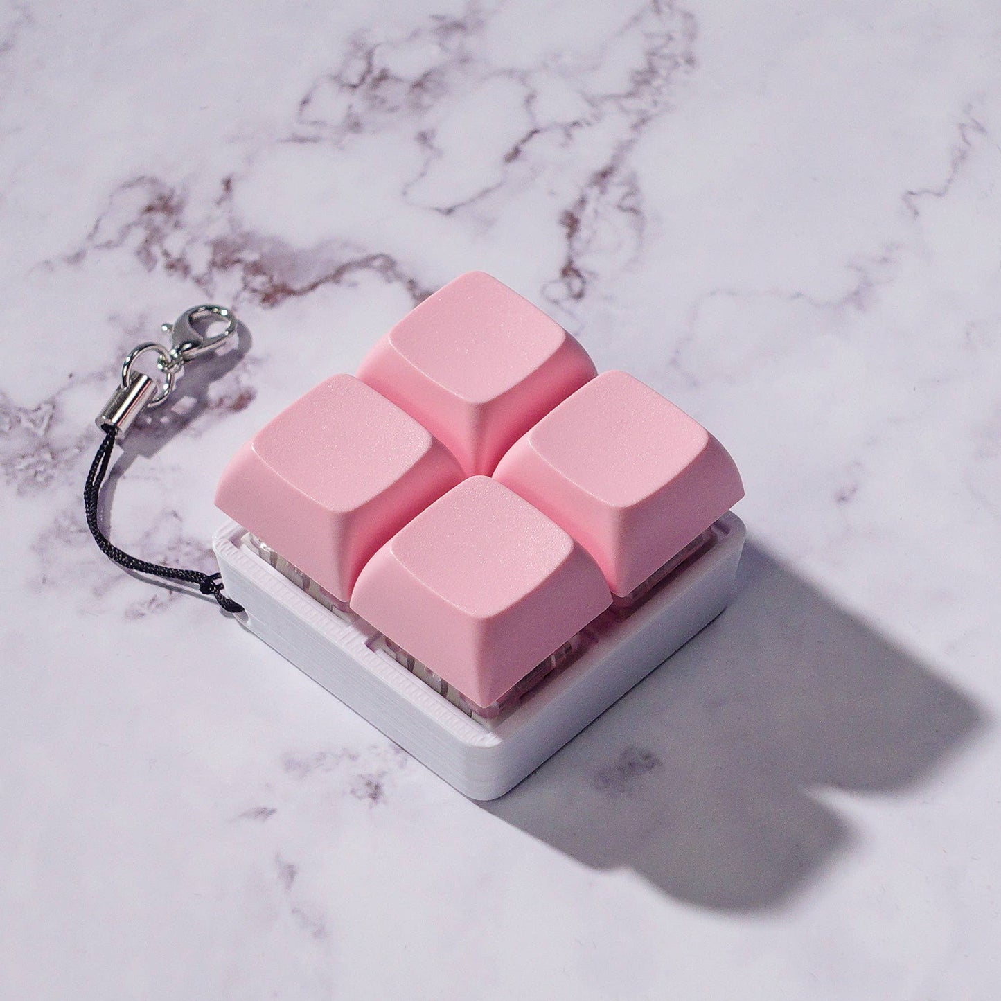 4 Key Square Mechanical Keyboard Fidget Keychain