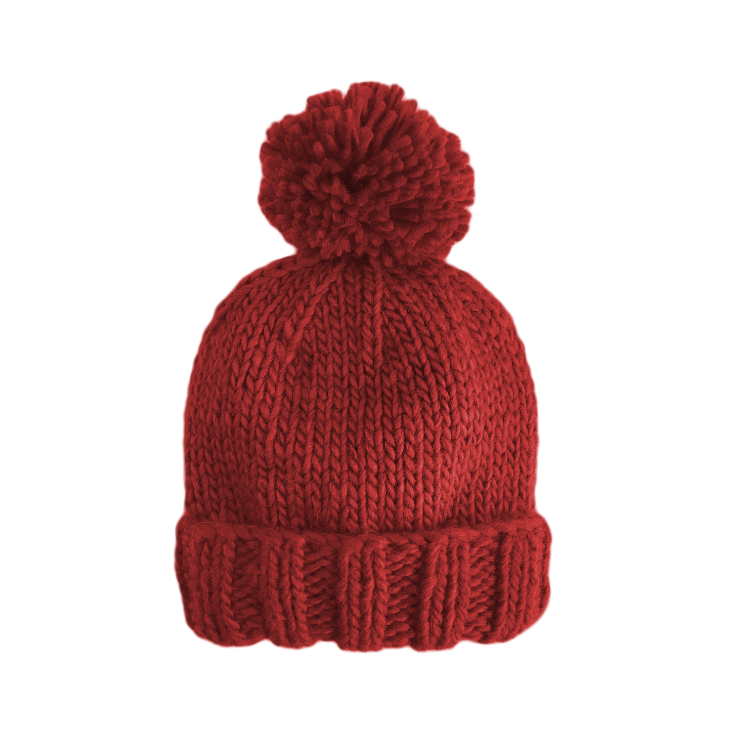Classic Pom Hat, Red Kids Baby Christmas Valentines Holiday