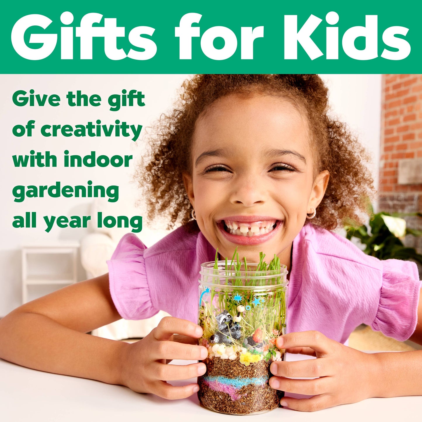 Grow N' Glow Terrarium DIY Craft Kit for Kids