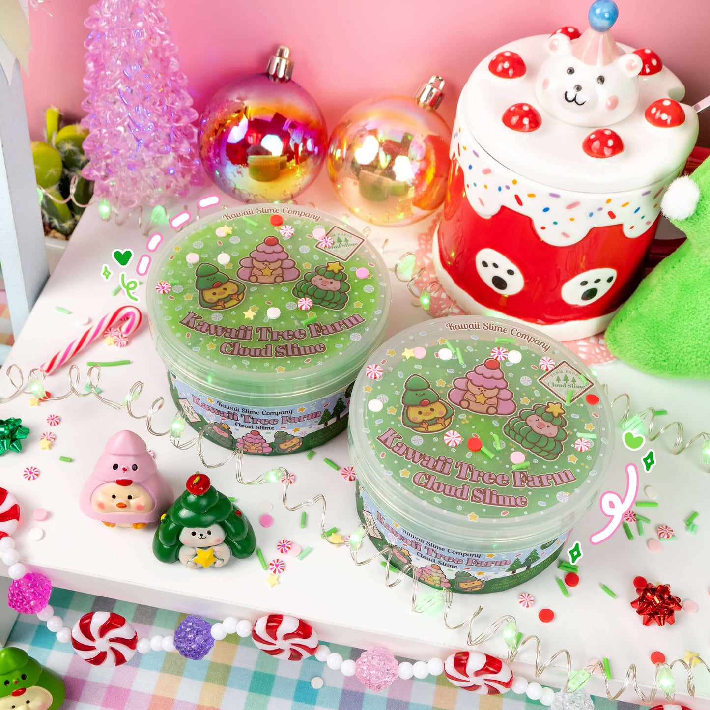 Kawaii Tree Farm Cloud Slime (4pcs/case)