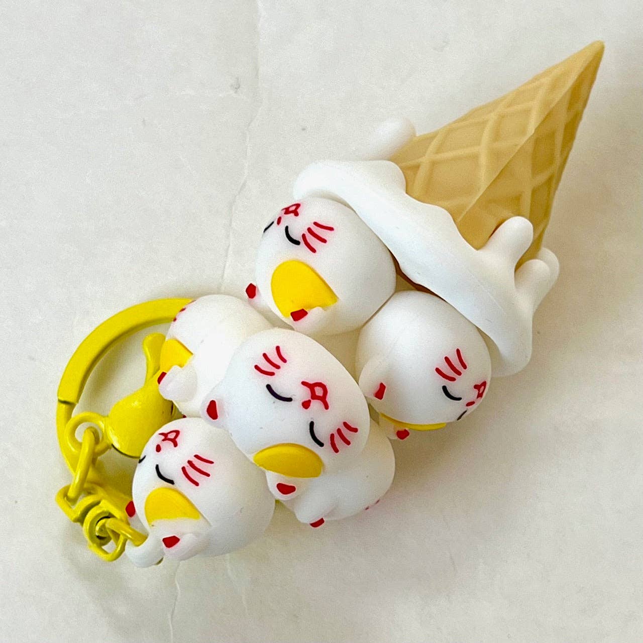 12162 CAT CONE FAMILY KEY CHARM-12